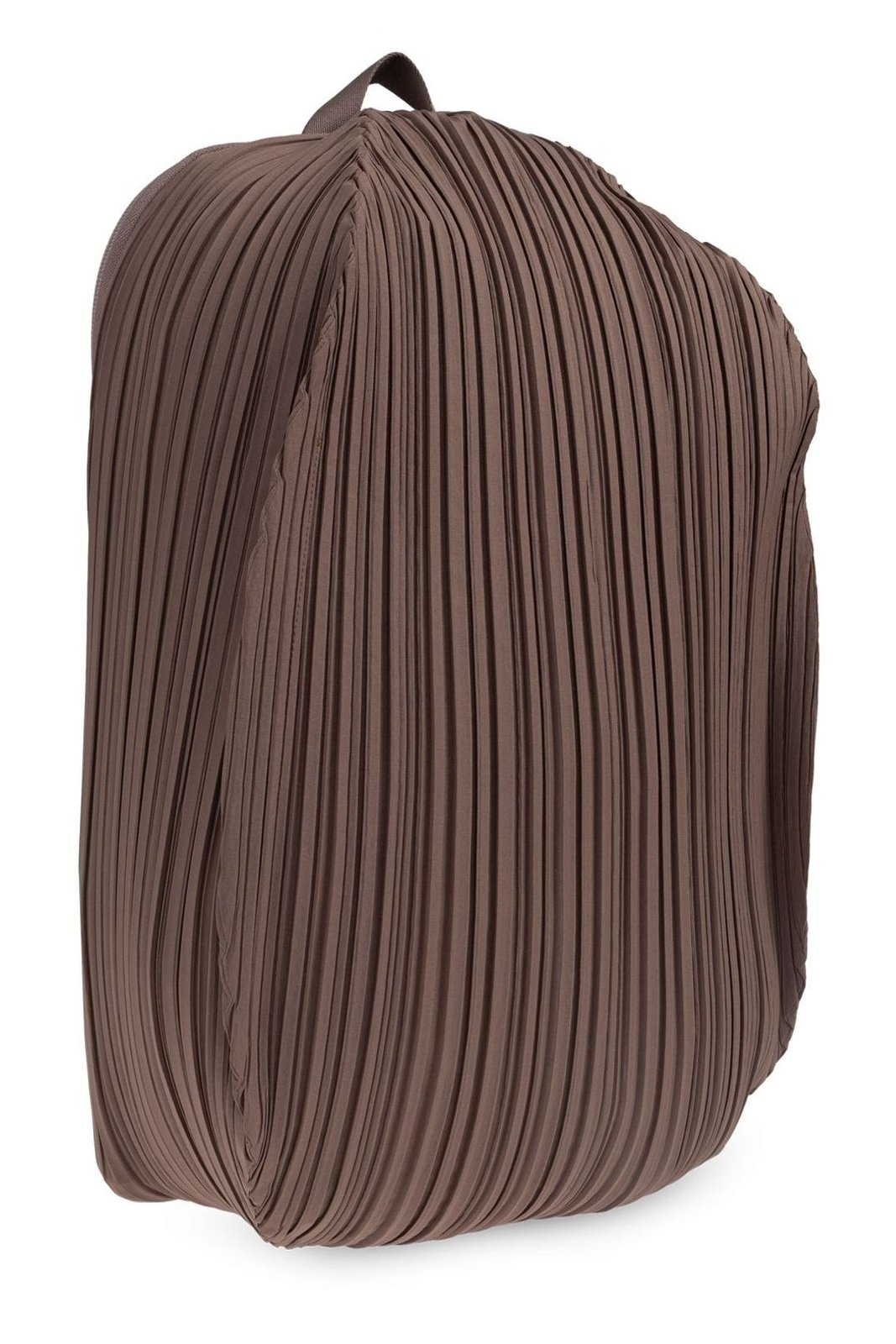 Pleated Design Backpack with Textured Surface