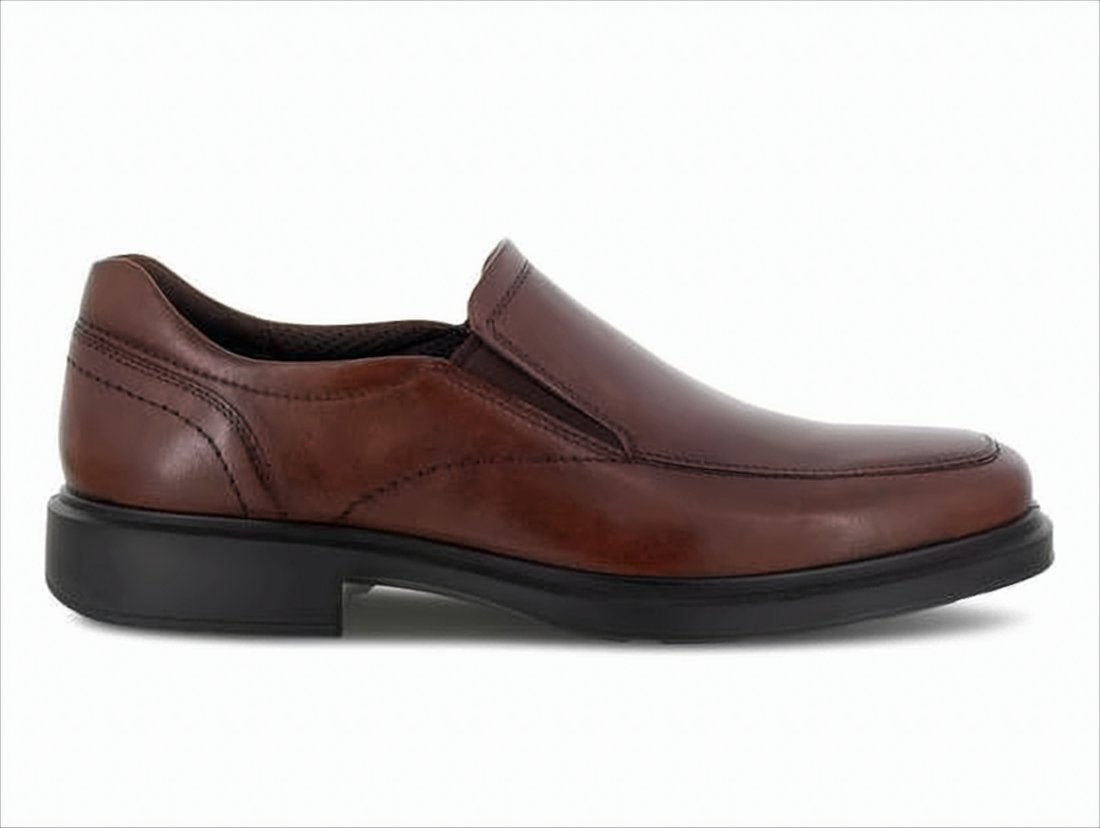 Brown Polished Leather Loafers