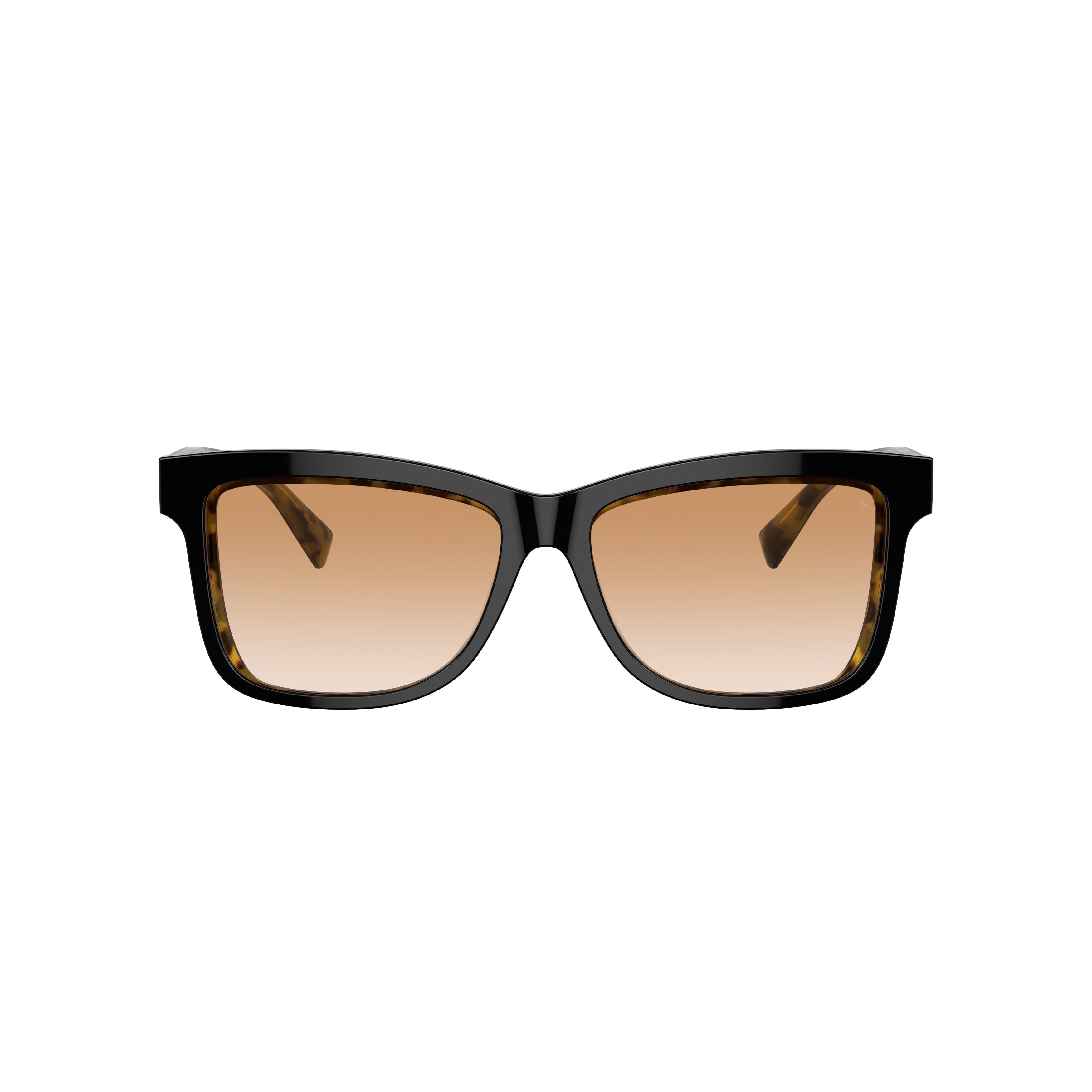 0bc4009s Bold Rectangular Acetate Sunglasses with Tortoiseshell Arms