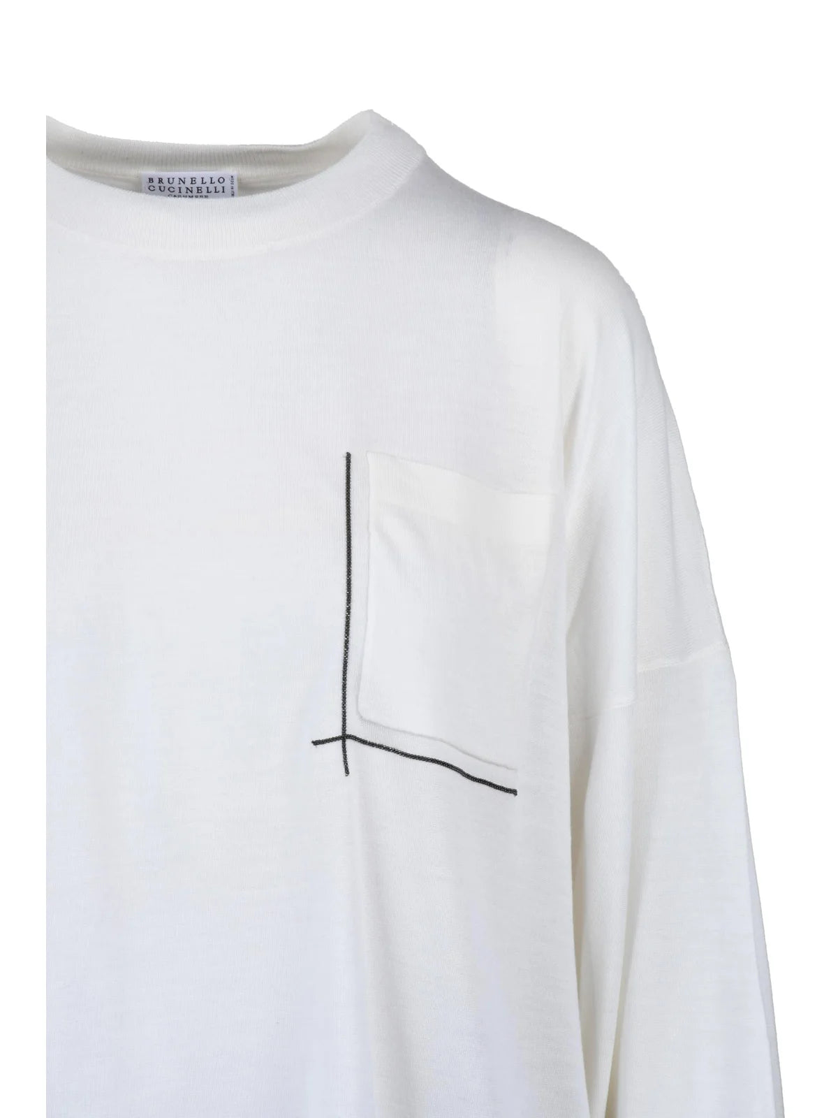 White Virgin Wool Cashmere Women Sweater