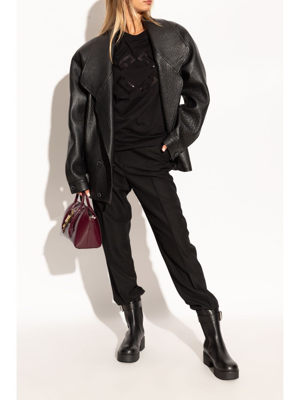 Black Calf Leather Boots