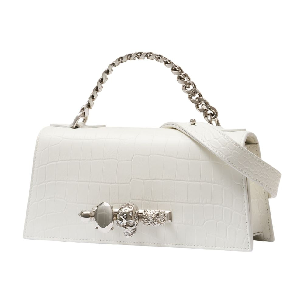 Jewel Mini Shoulder Bag - Leather - White