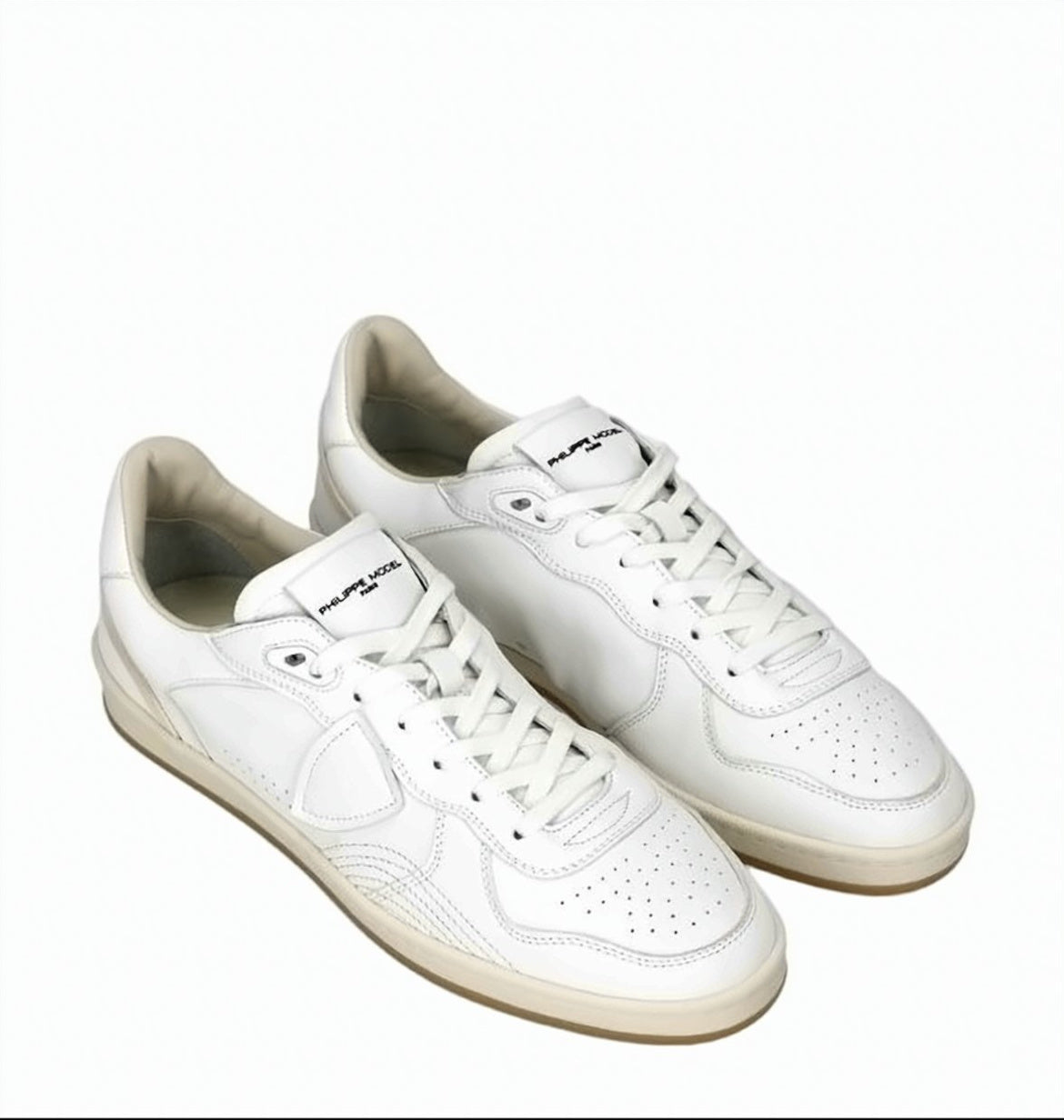 Pgal Low Leather Lace Up Sneakers