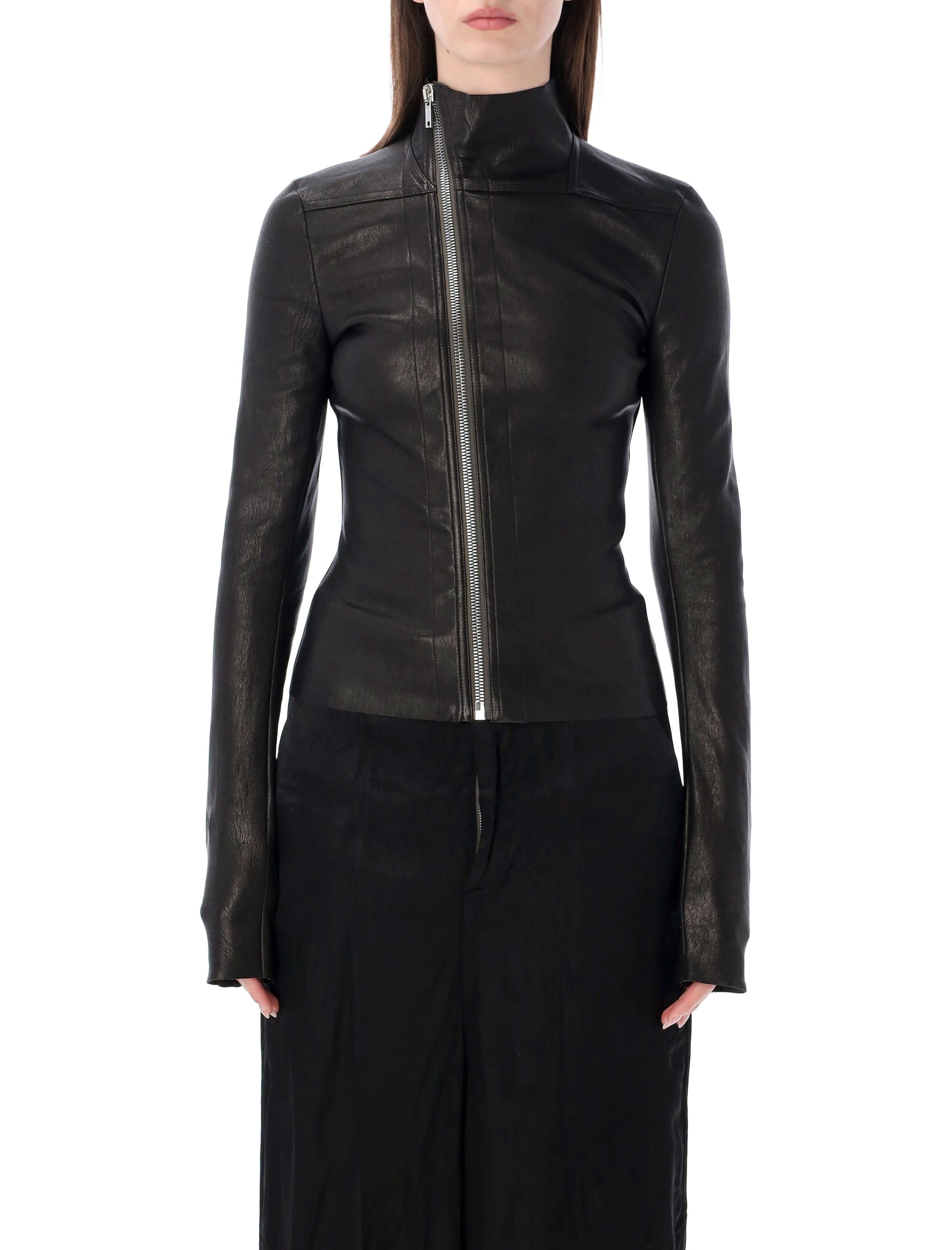 Leather Skin-Tight Jacket