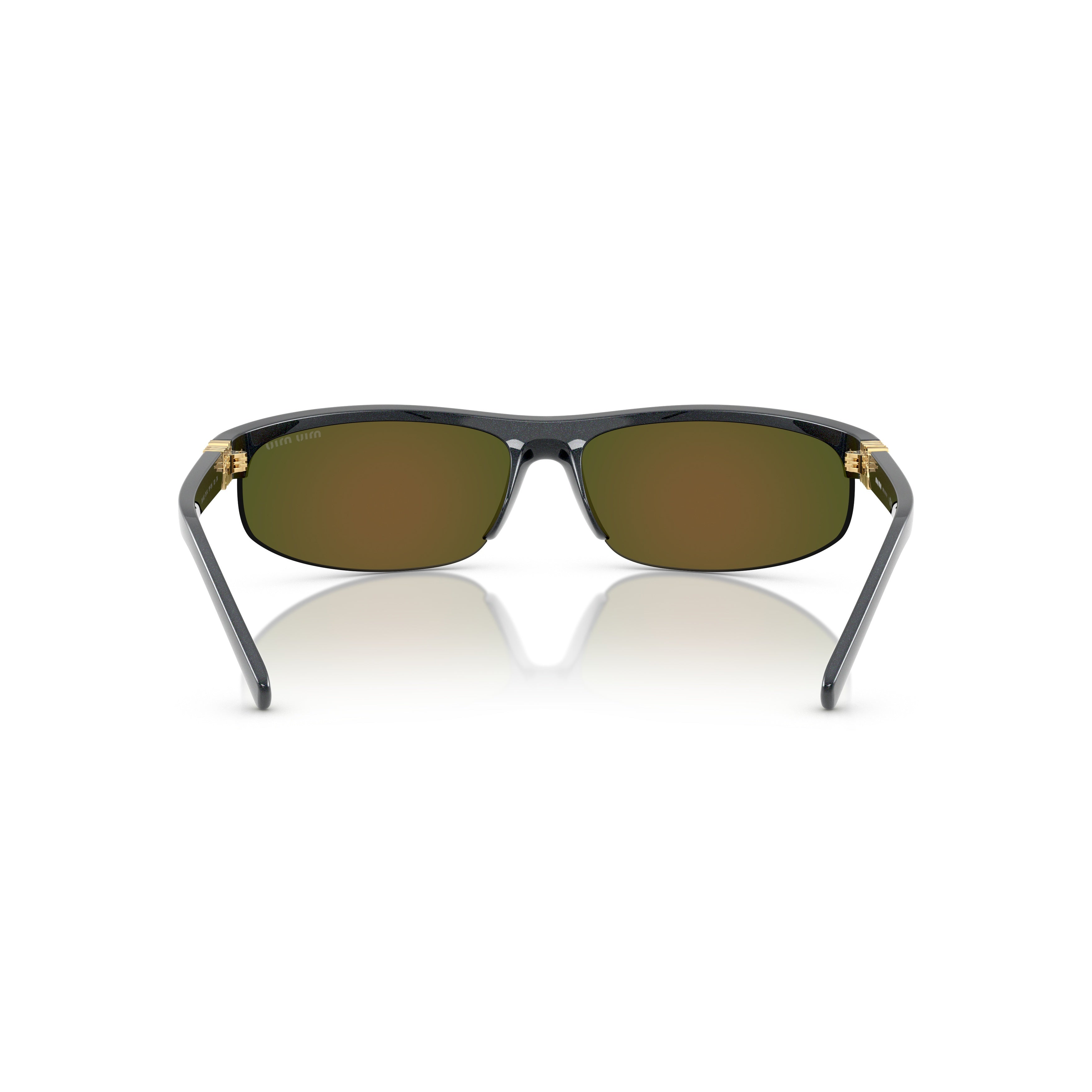 0mu A02s Semi-Rimless Black Sunglasses