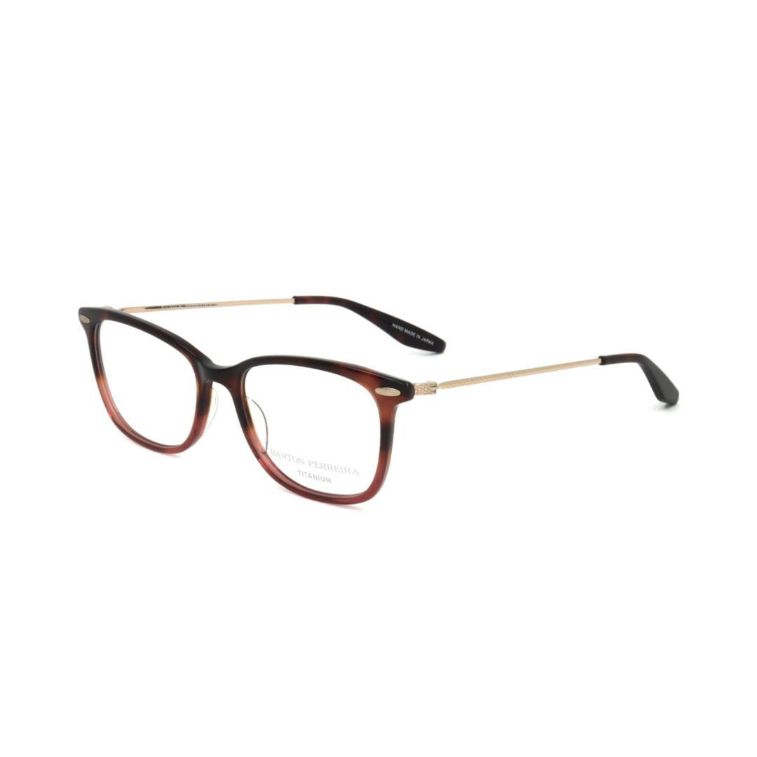 Bp5020 512fo Rectangular Tortoiseshell Eyeglasses with Gold-Finish Temples