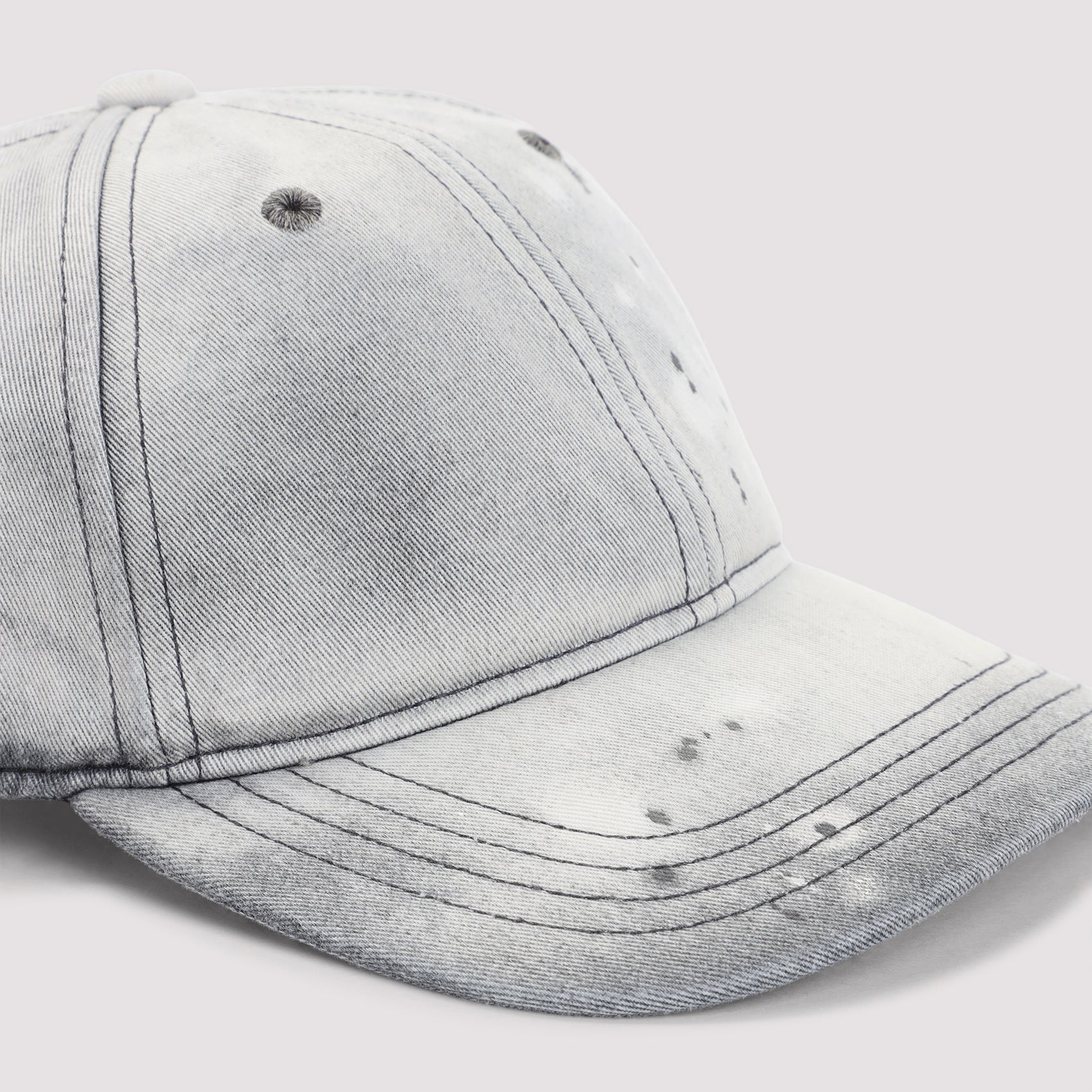 Grey Polyester Cotton Cap