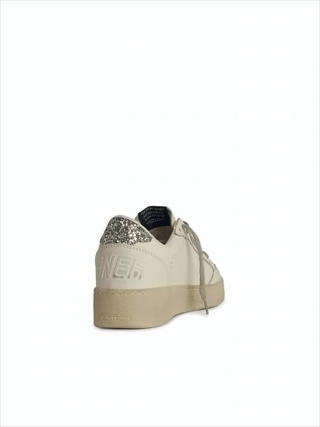 Low-Top Sneakers with Metallic Star Detail