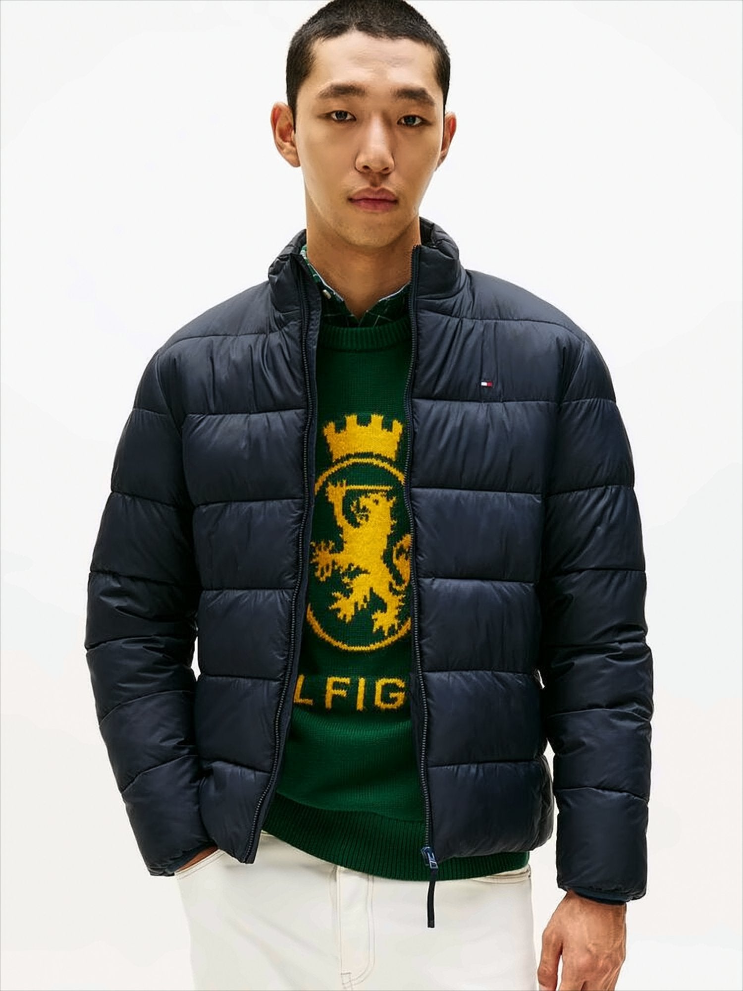 Navy Blue Padded Jacket