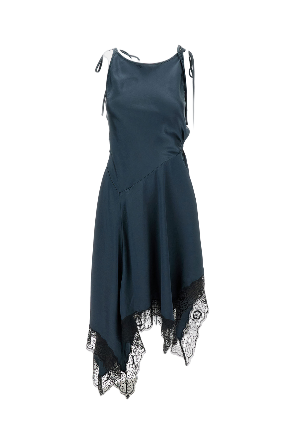 Flowing Blue Dress With Clean Lines