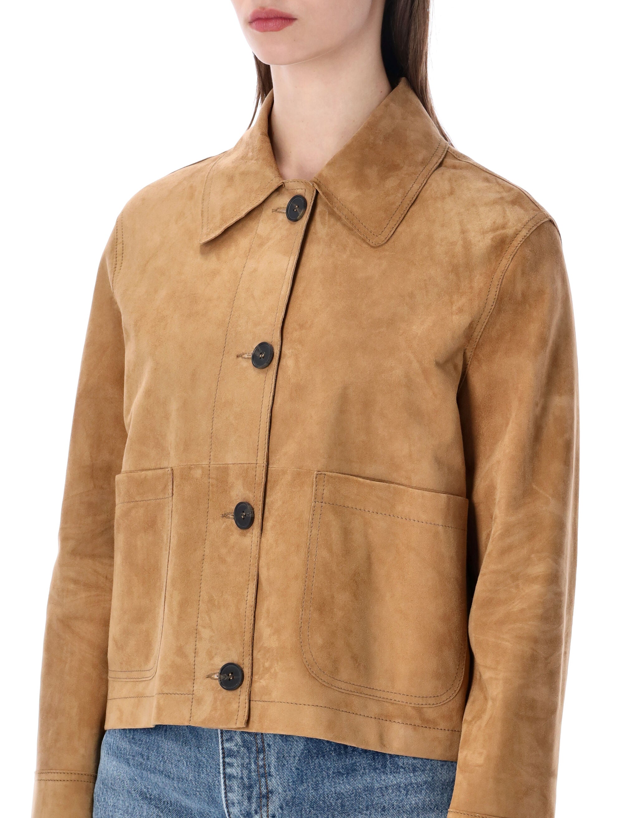 6.6.44 Suede Cropped Jacket