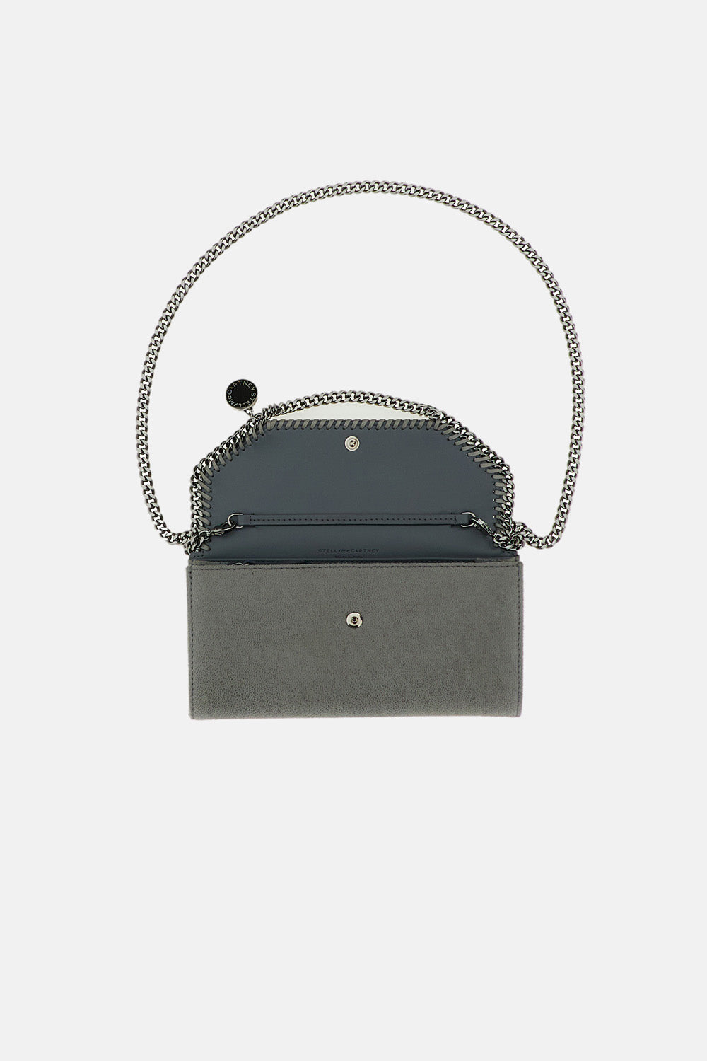 Envelope-Style Wallet with Diamond-Cut Chain Trim