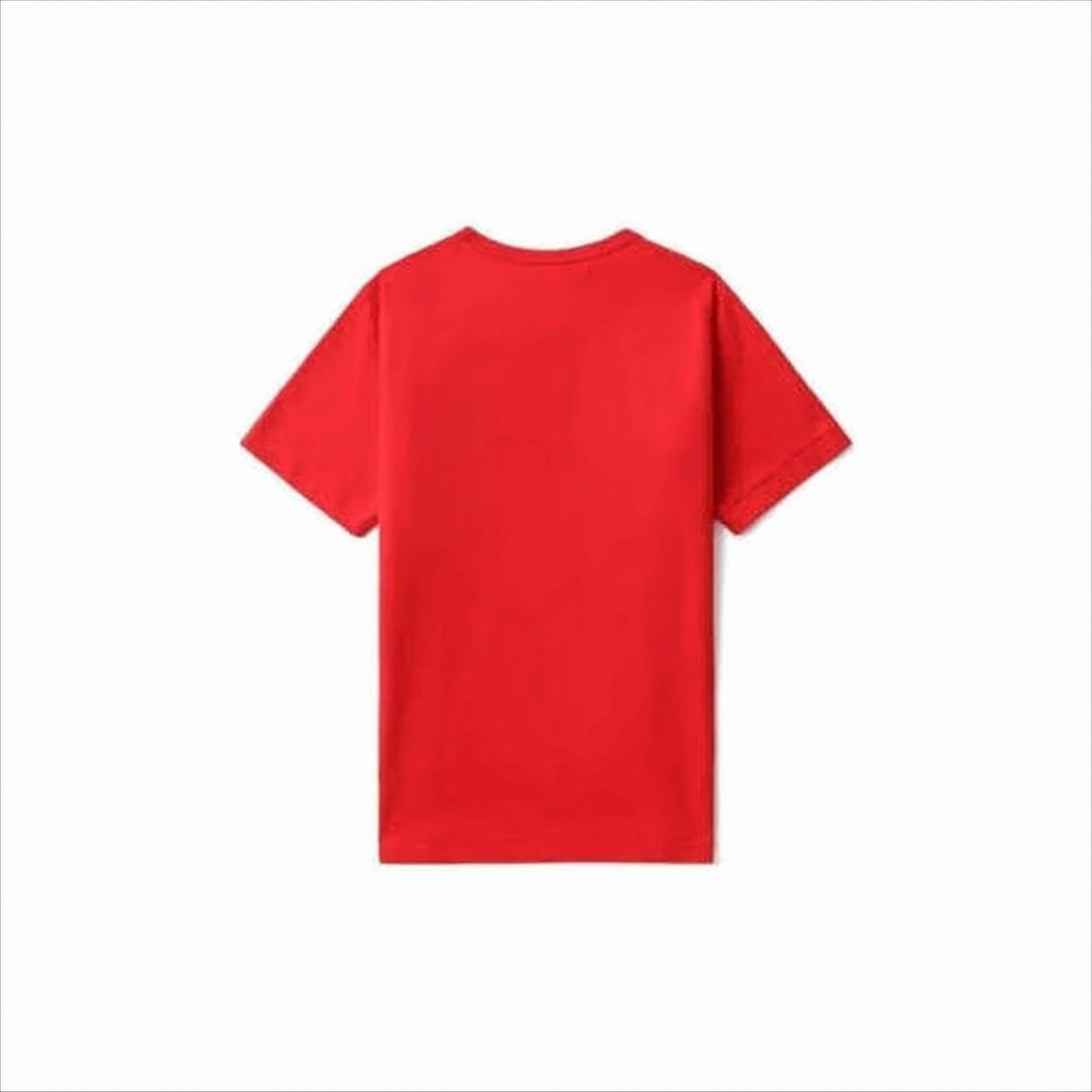 Short-Sleeved T-Shirt with Velvet Ribbon Accents