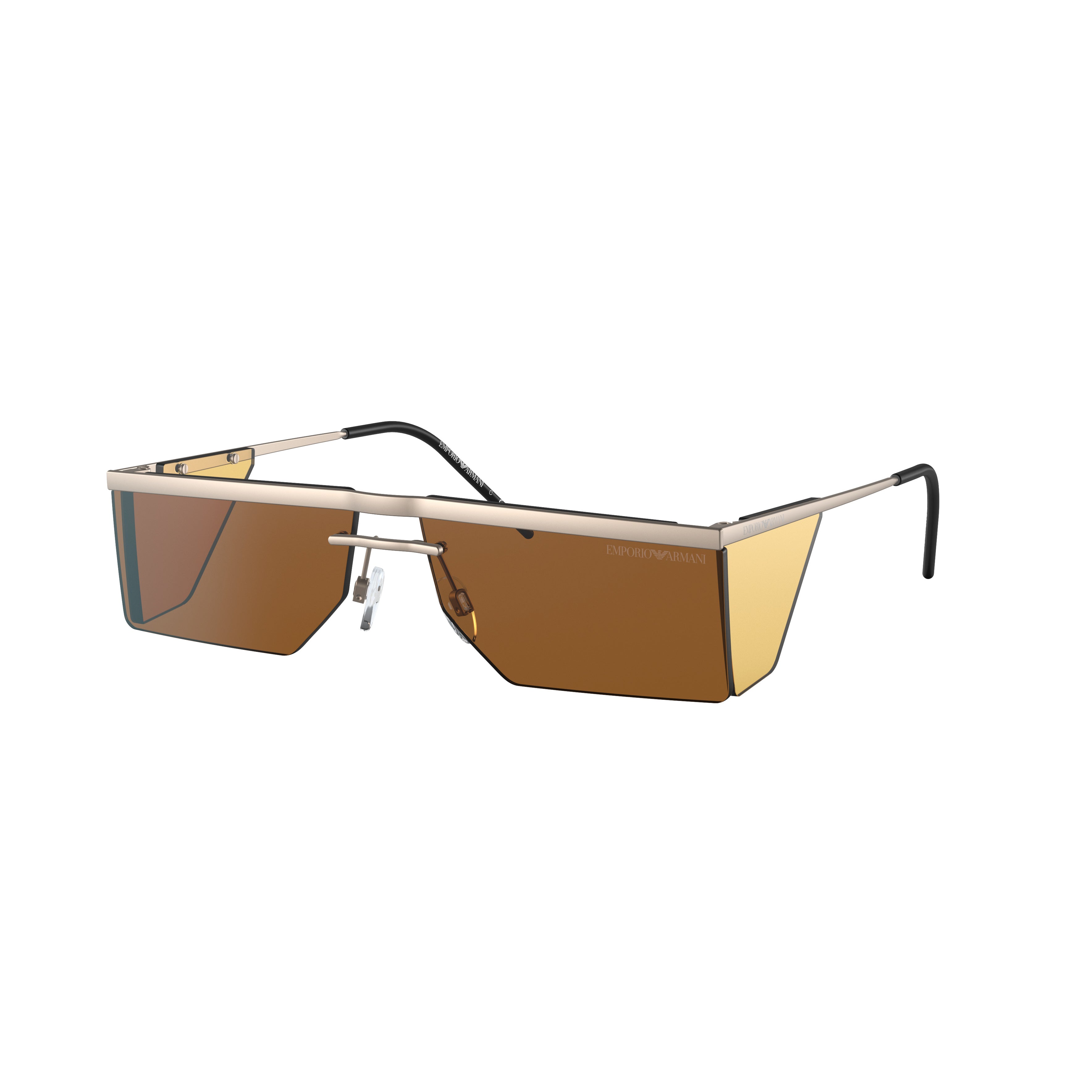 2123 Sole Geometric Metal Sunglasses with Gradient Lenses