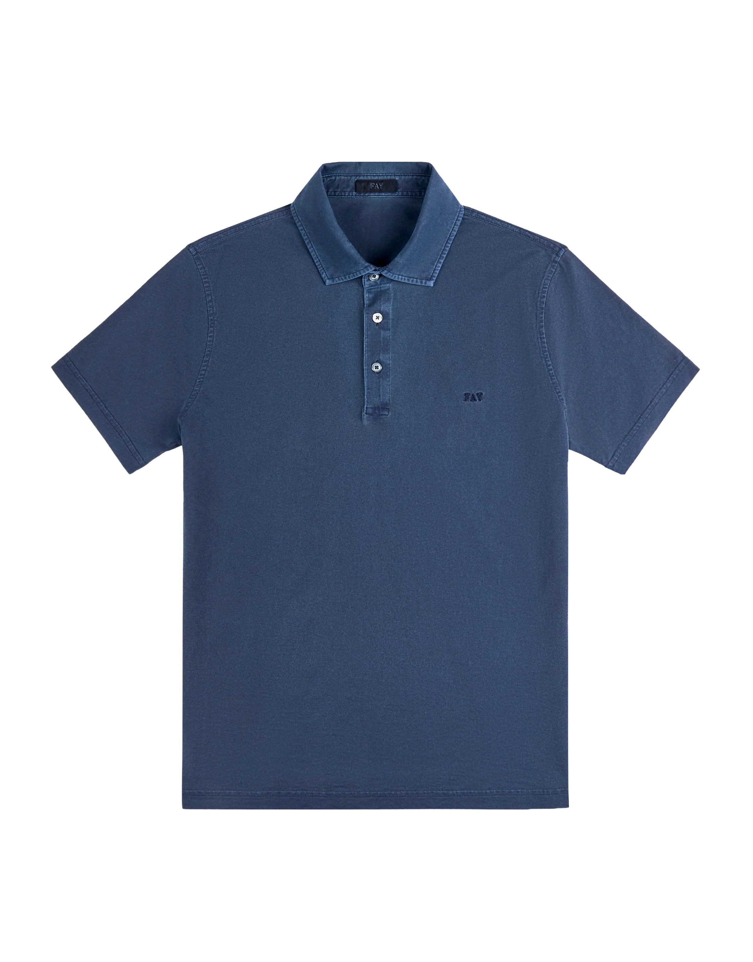 Frosted Embroidery Polo Shirt with Classic Fit