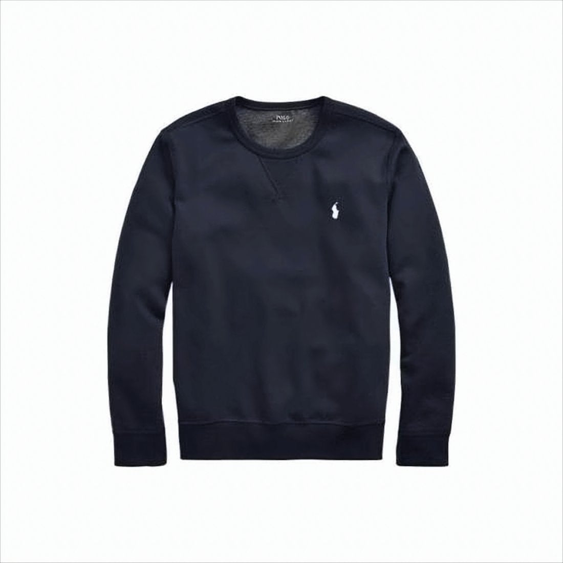Crewneck Sweatshirt With Contrasting Embroidered Logo