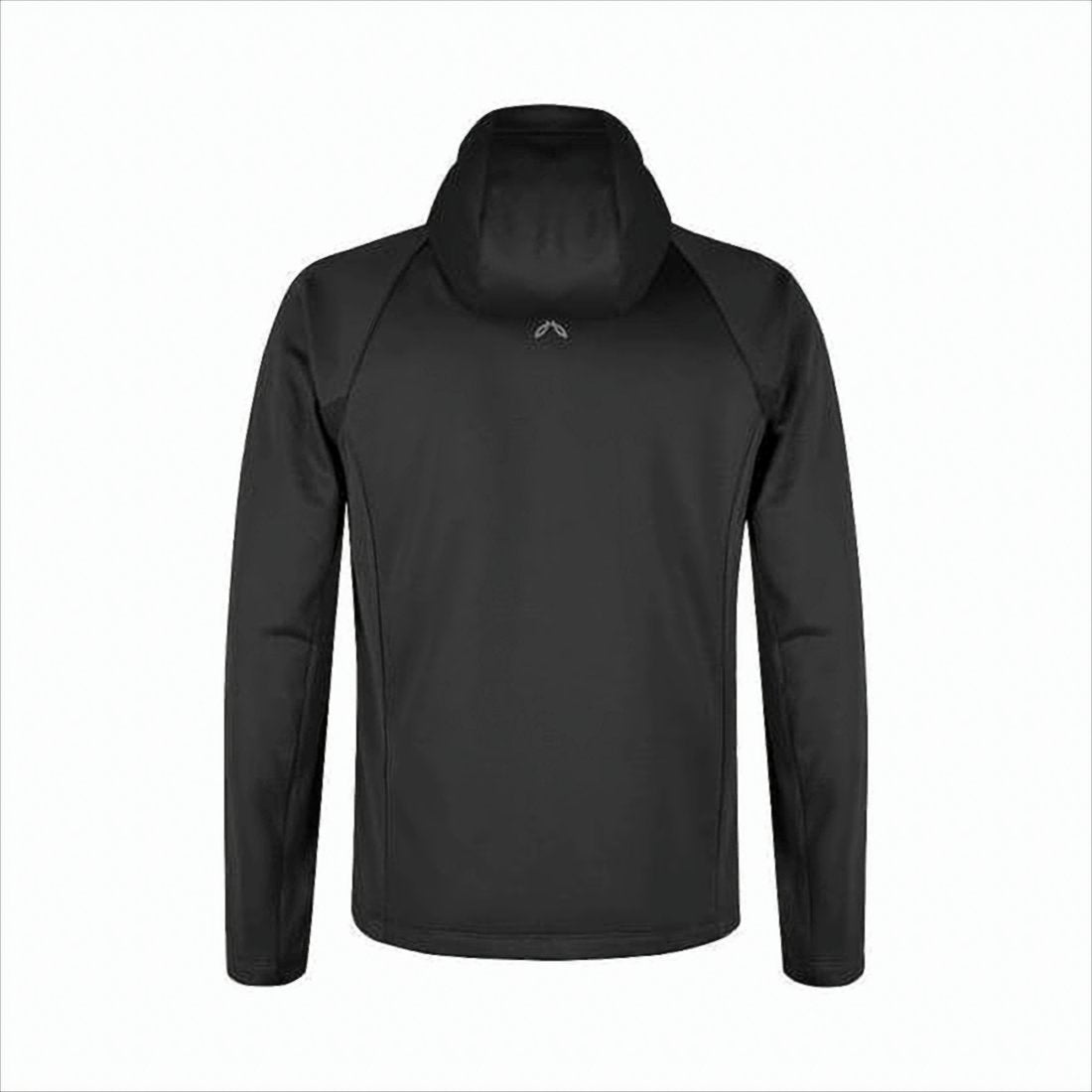 Full-Zip Black Activewear Jacket with High Collar