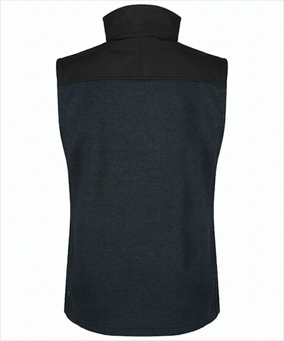 High-Collared Sleeveless Vest With Reinforced Shoulders