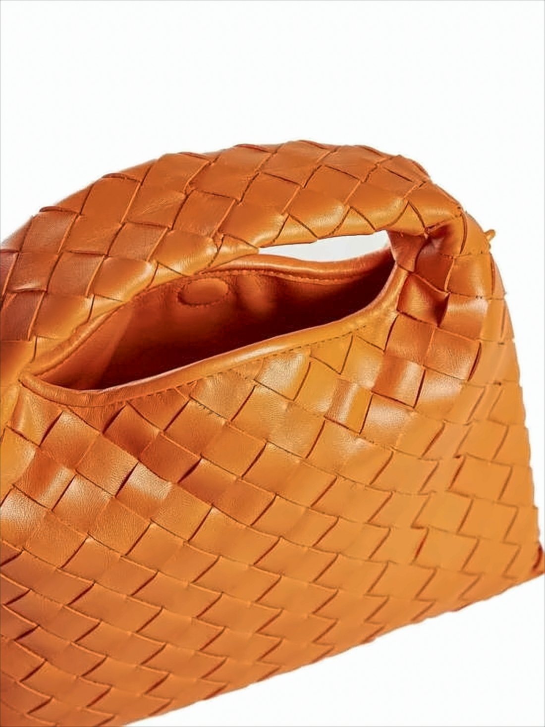 Medium-sized Woven Leather Tote Bag