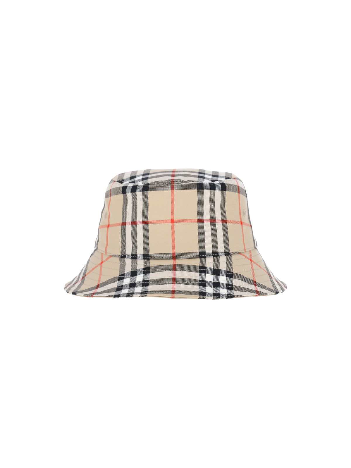 Check Print Cotton Baseball Cap