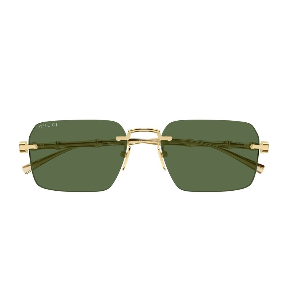 Rimless Geometric Sunglasses with Bamboo Motif GG2154S Linea Sign