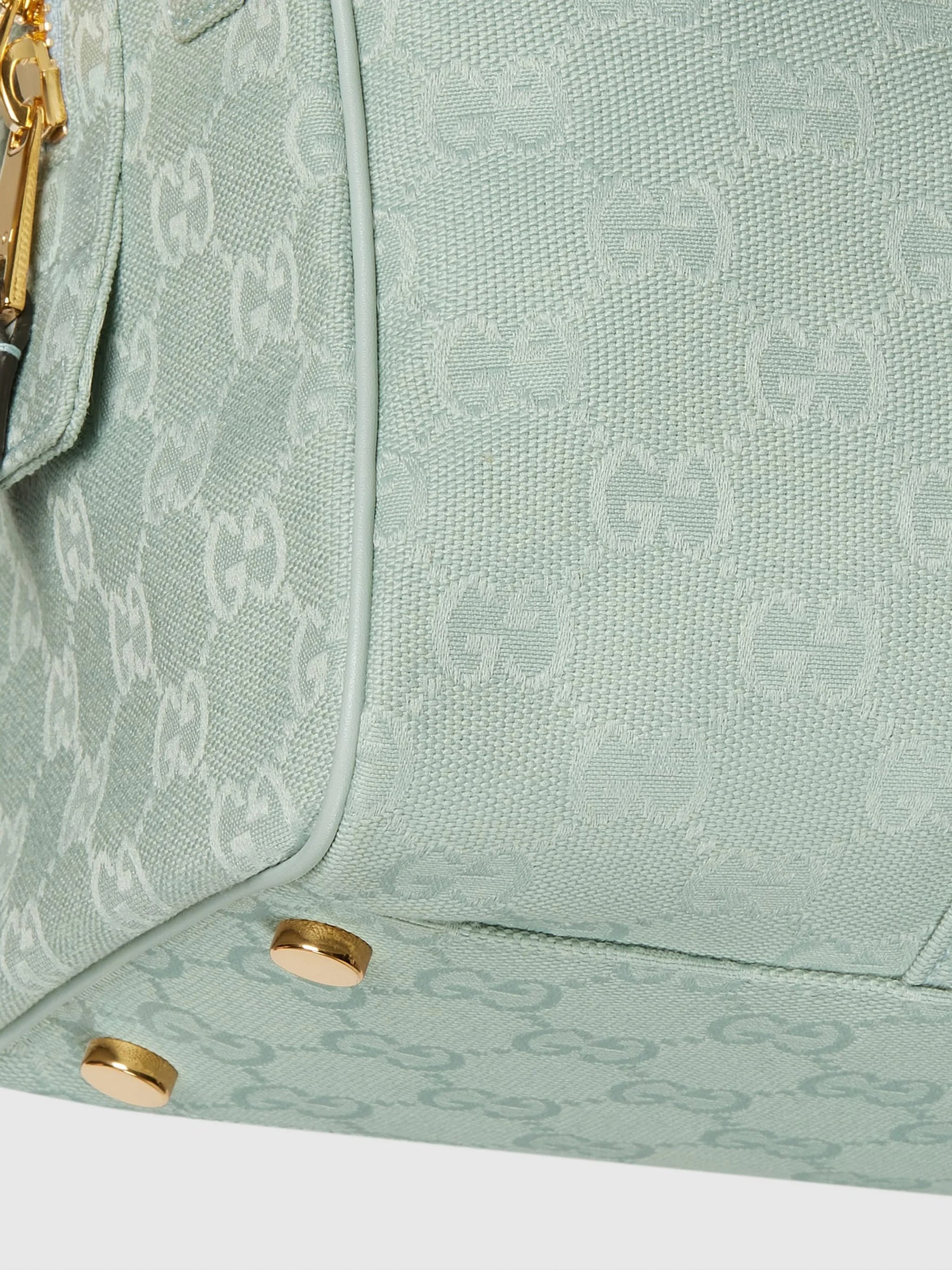 Mint Green Ophidia Structured Monogram Handbag