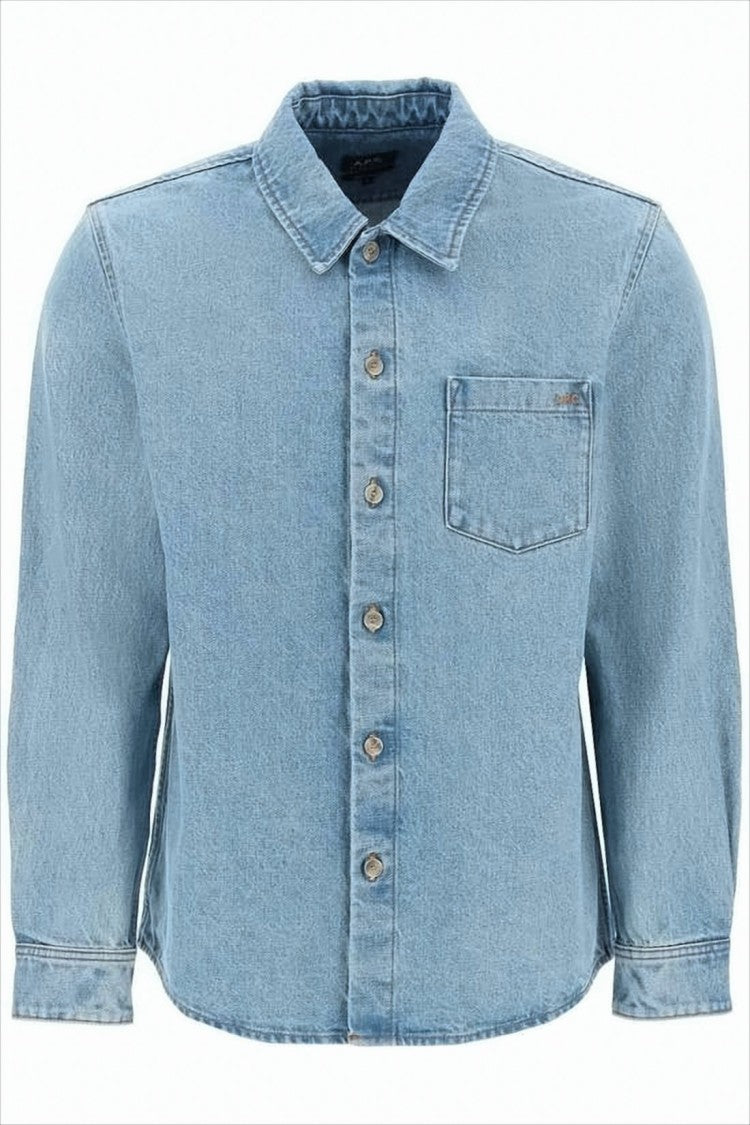 Light Blue Wash Denim Shirt