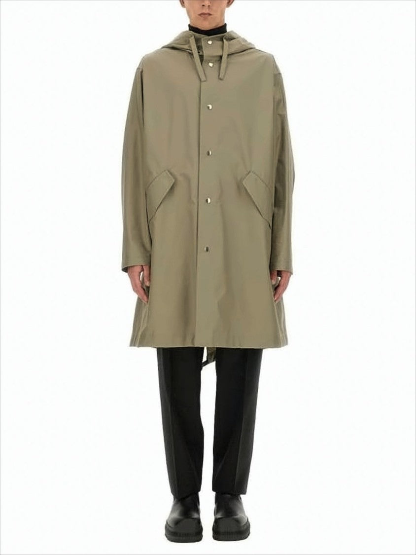 Hooded Casual Jacket with Flared Silhouette