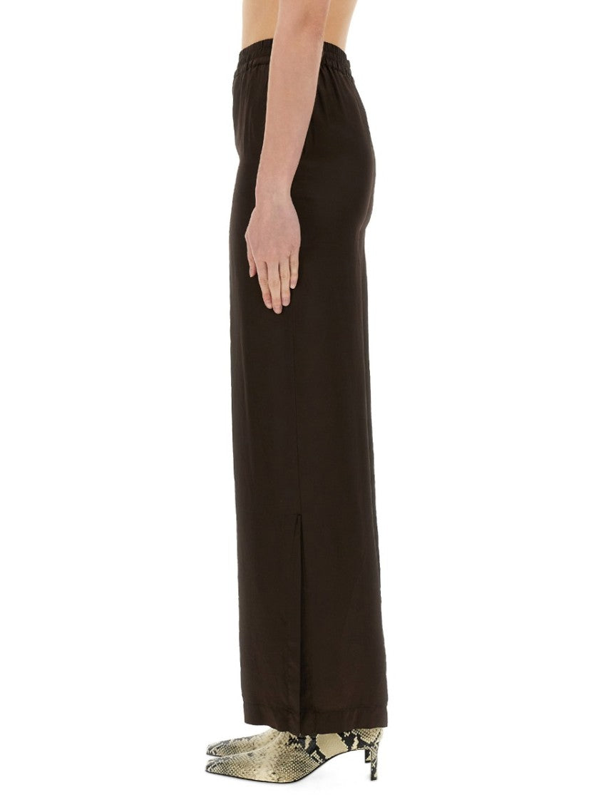 Wide-Leg Viscose Pants