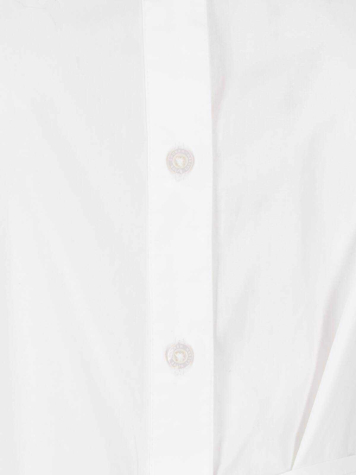 White Button-Down Tiered Skirt Dress