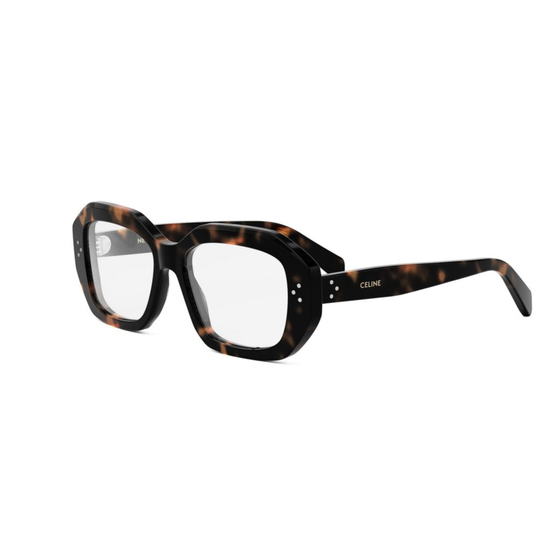 Cl50156i Oversized Rectangular Tortoiseshell Eyeglasses