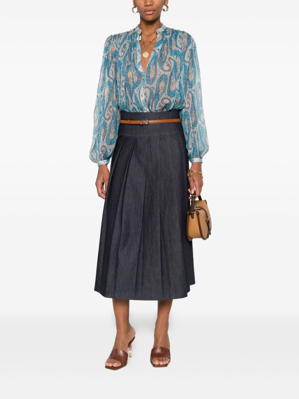 Light Blue Silk Shirt