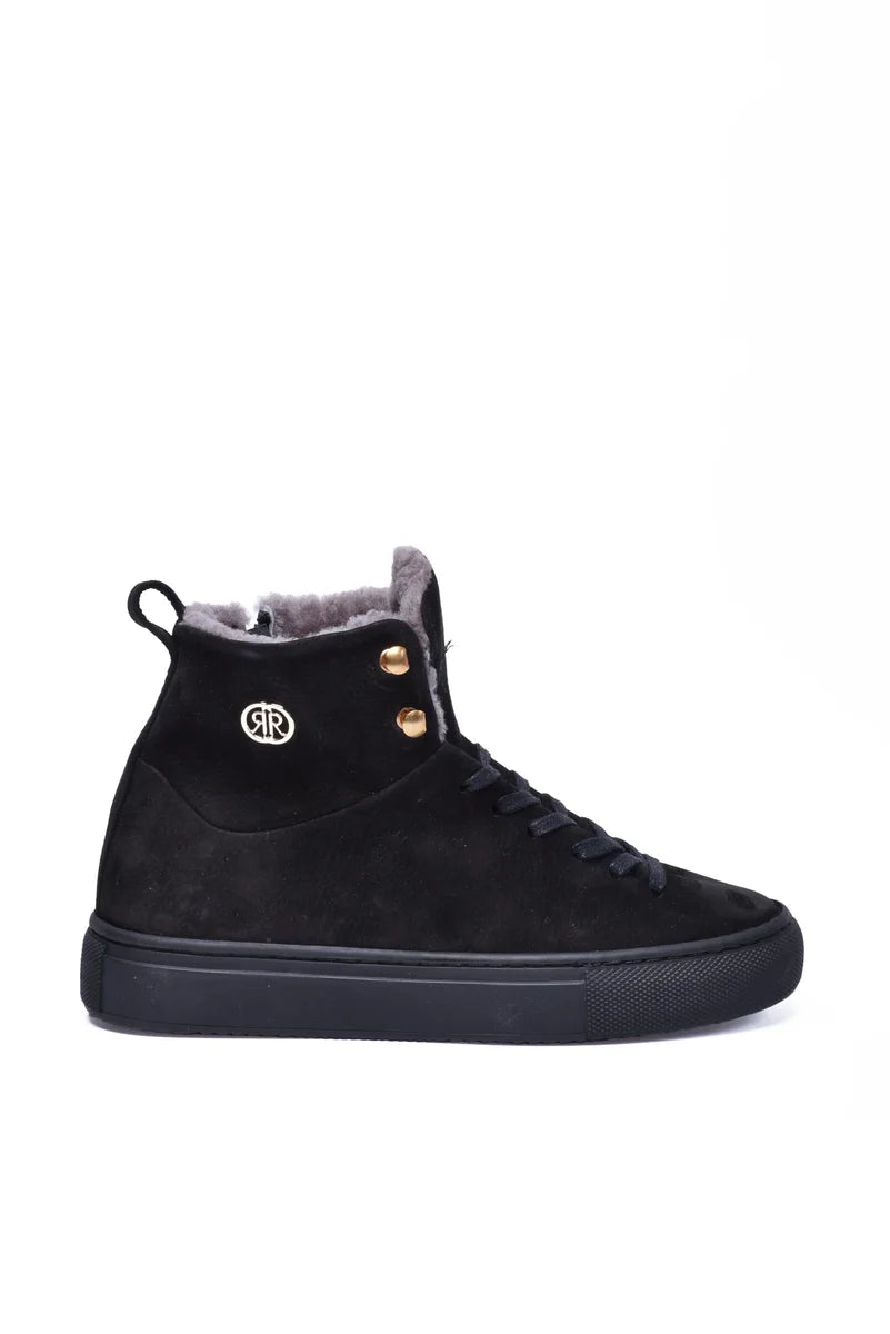 High Suede Sneakers - Black