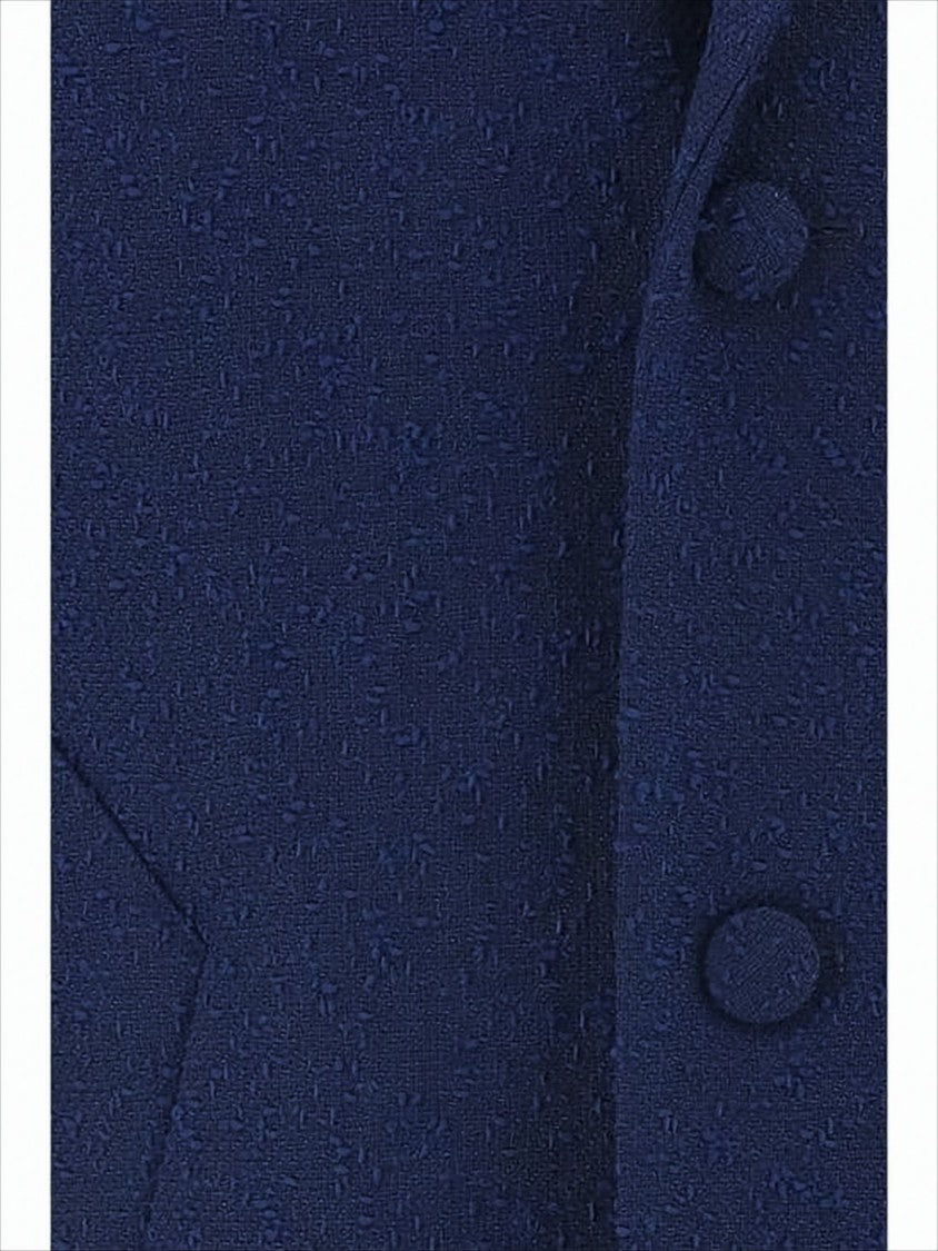 Tailored Wool-Blend Casual Coat with Structured Collar