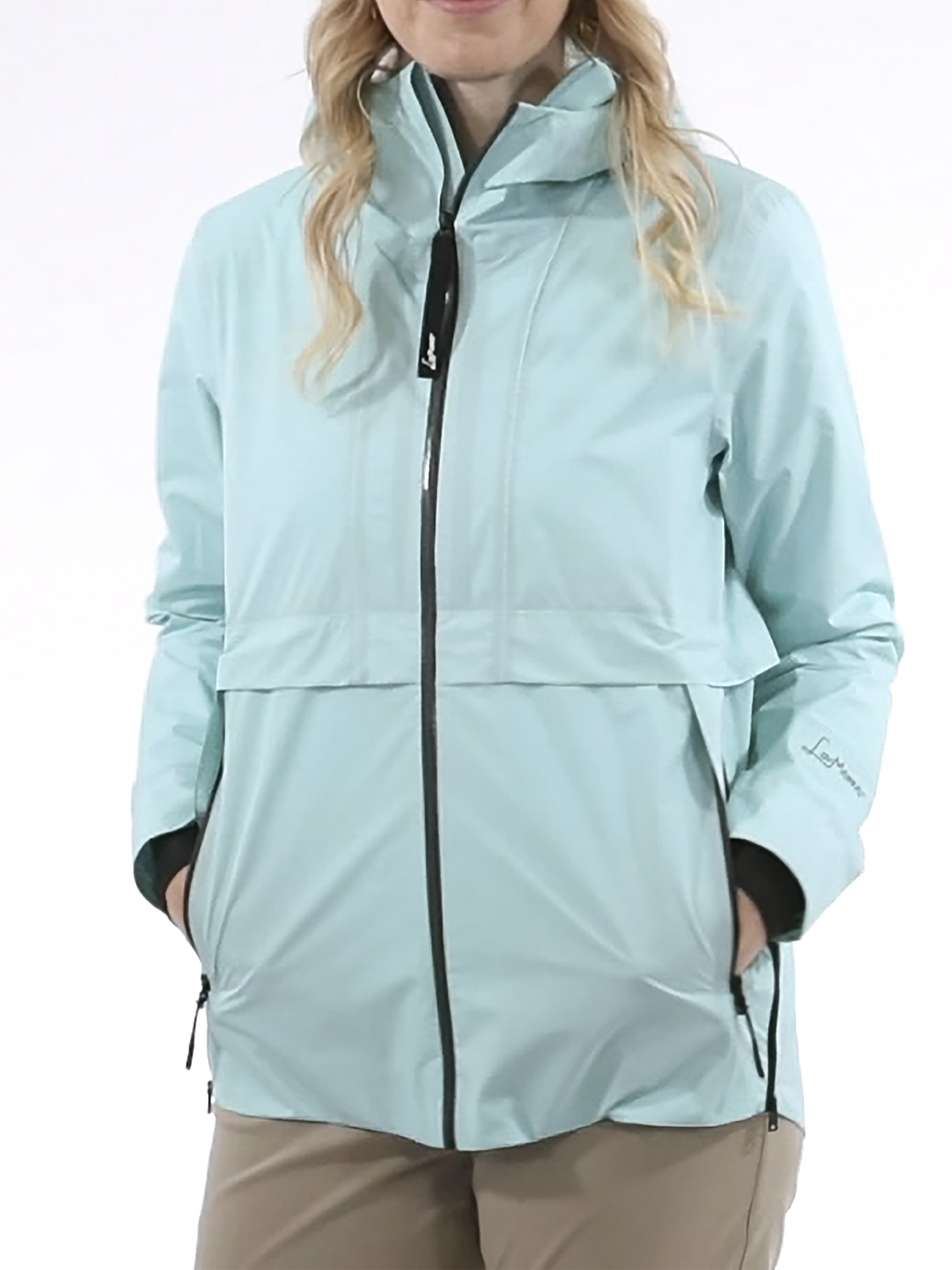 Turquoise Linda 2.5 L High Collar Jacket