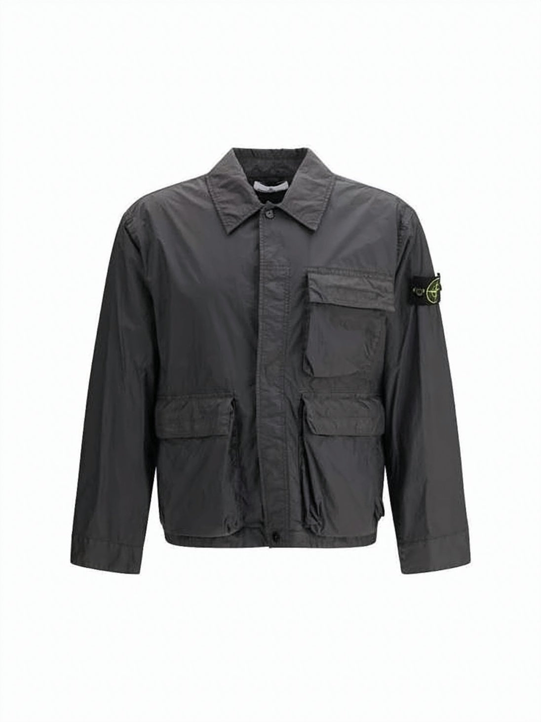 Cropped Boxy Black Stone Island Jacket