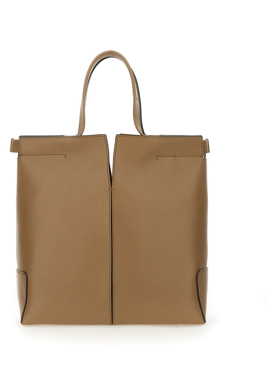 Structured Calfskin Leather Bag