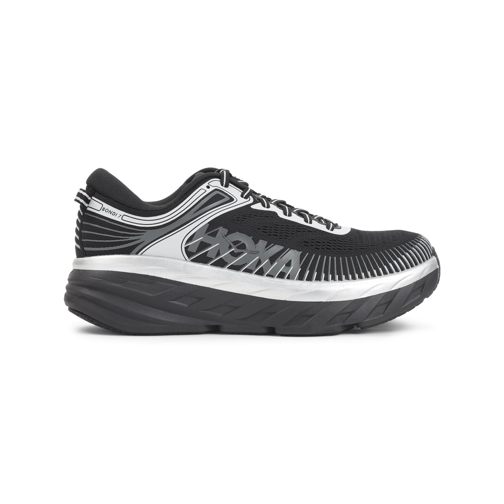Sporty Sneakers with Textured Sole and Iconic Hoka Branding