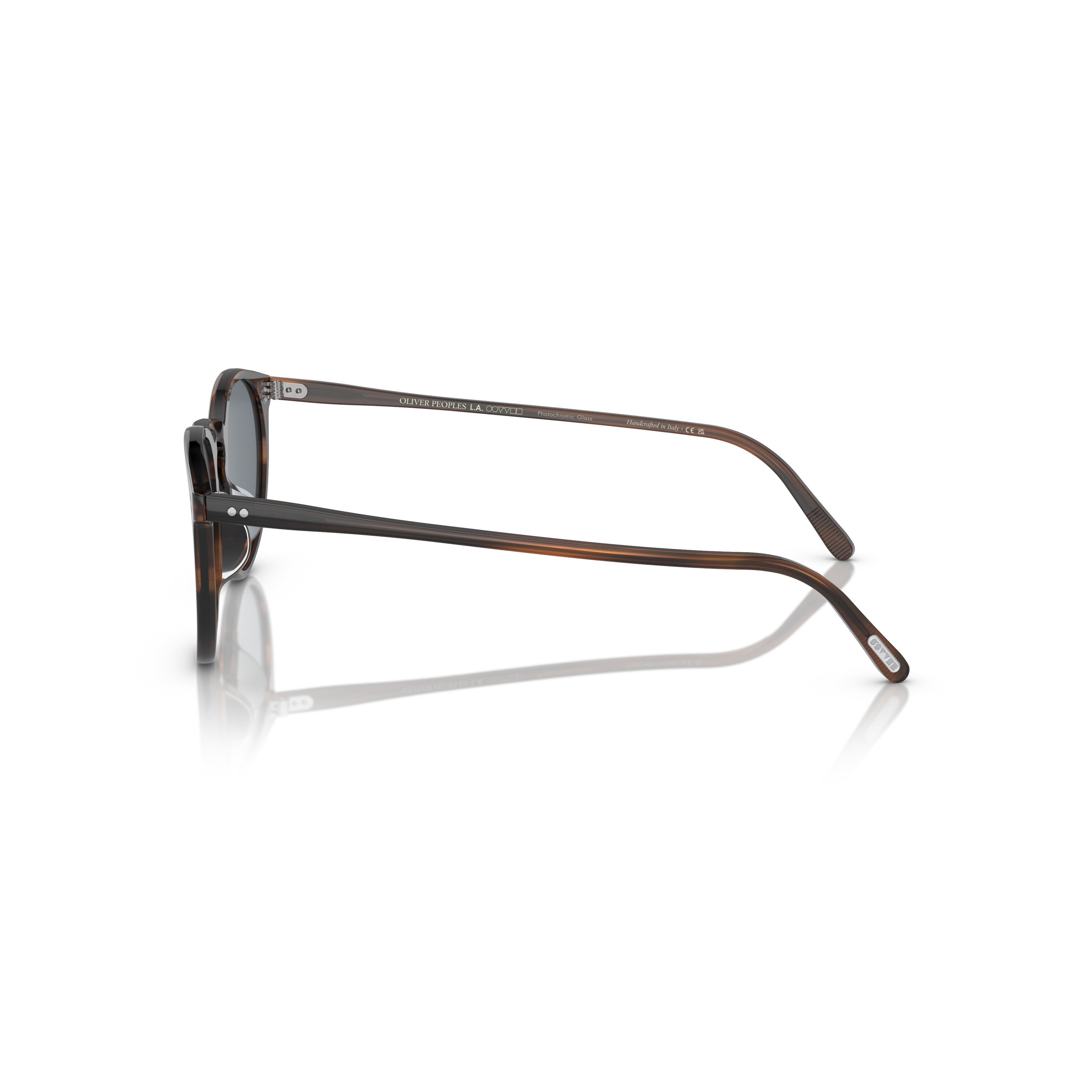 0ov5183s Round Tortoiseshell Acetate Sunglasses with Keyhole Bridge