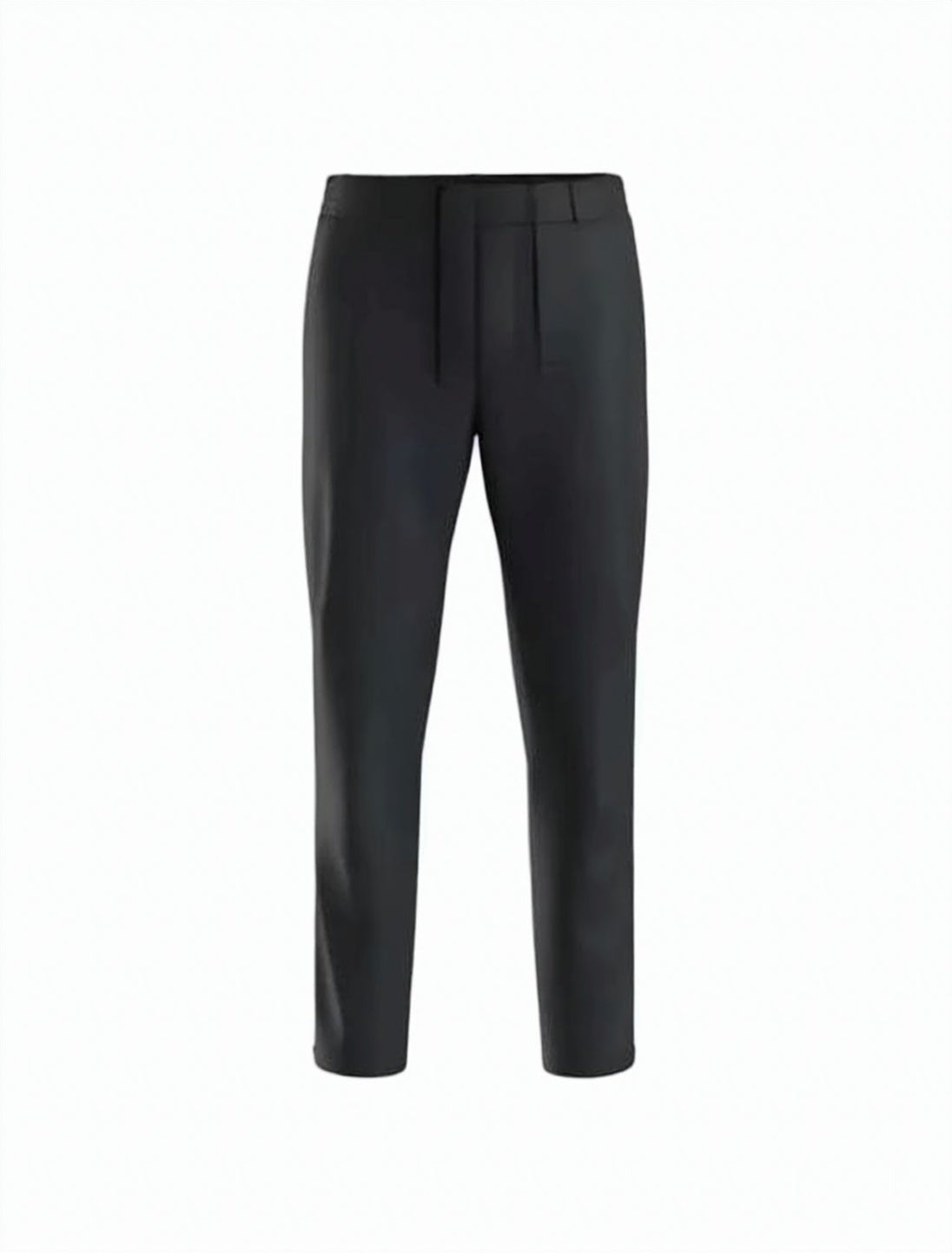 Tapered Cropped Pants and Pleated Waistband
