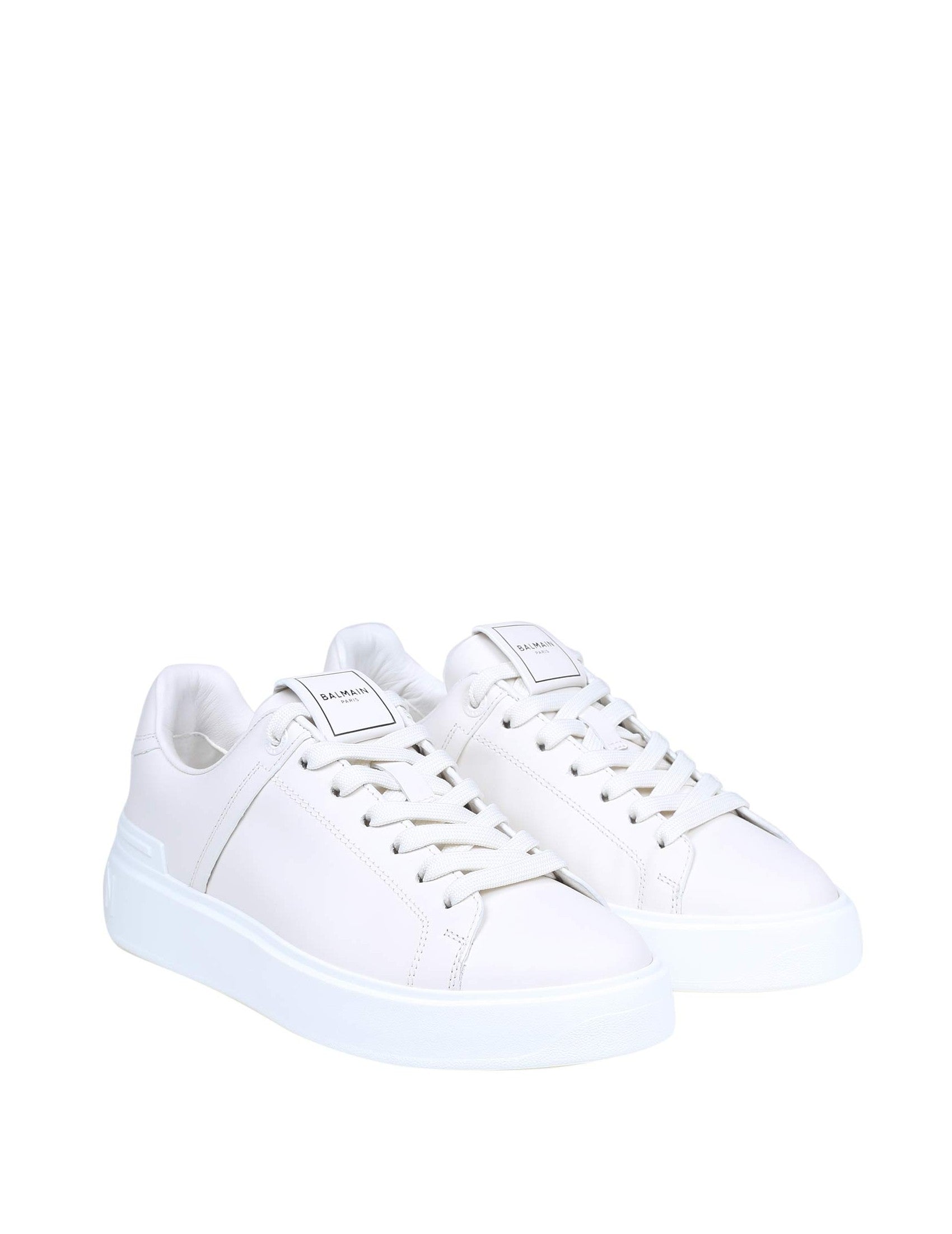 B Court White Leather Sneakers