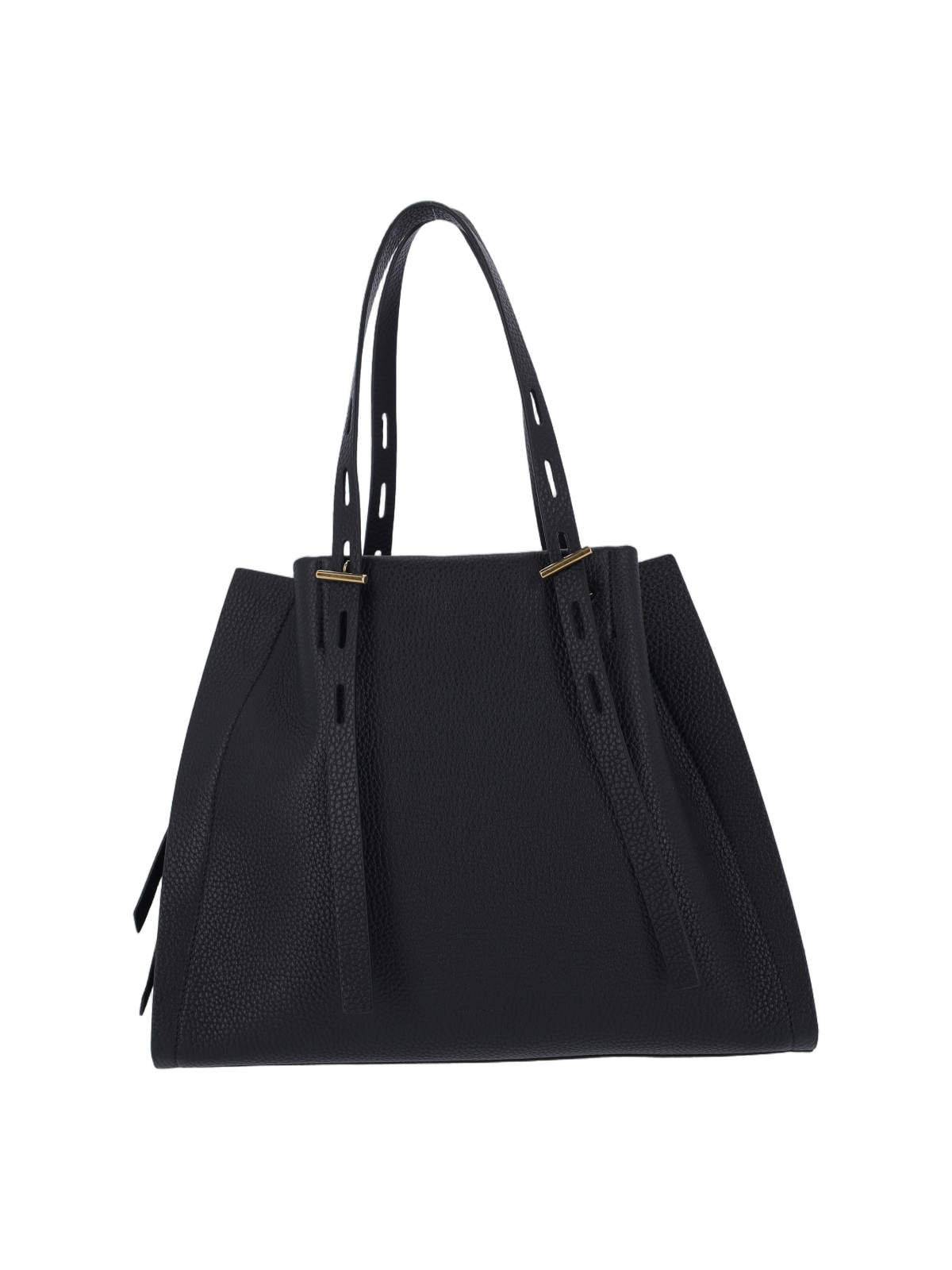 Minimalist Black Bag with Structured Silhouette