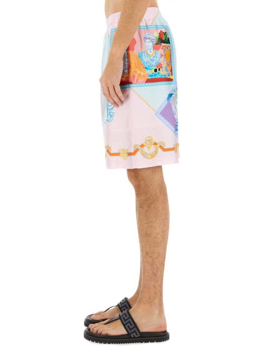 Silk Shorts With Refined Silhouette