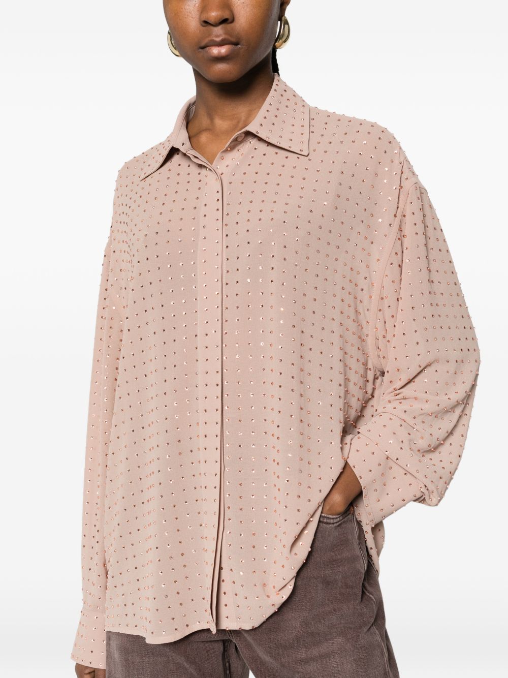 Relaxed Fit Dotted Print Shirt