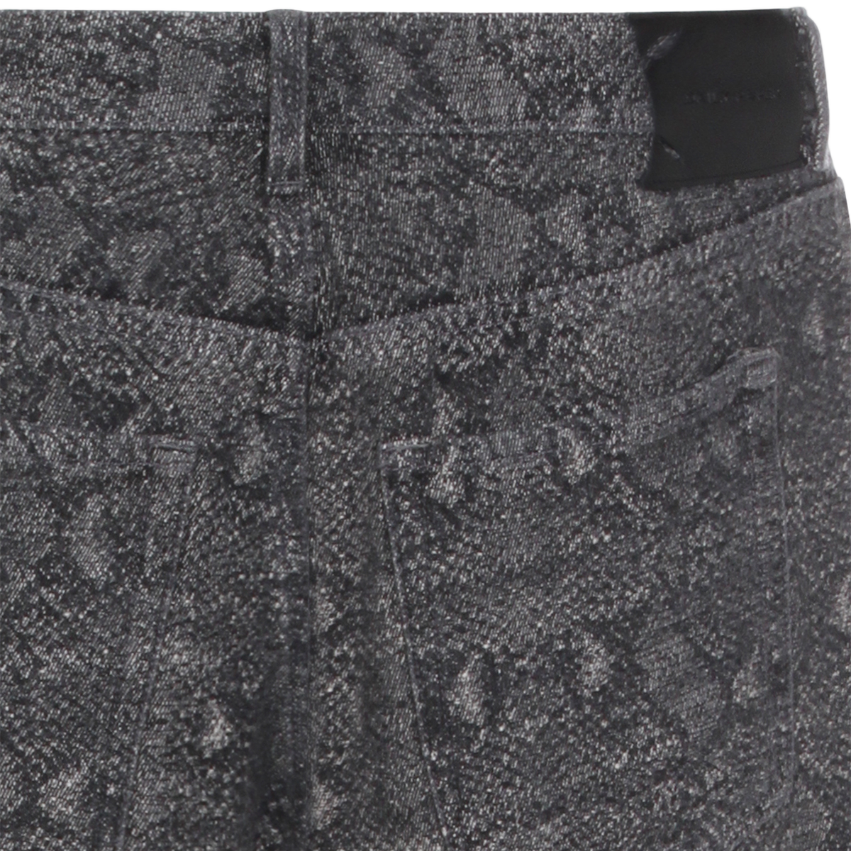 Straight-Leg Denim Trousers with Five-Pocket Styling