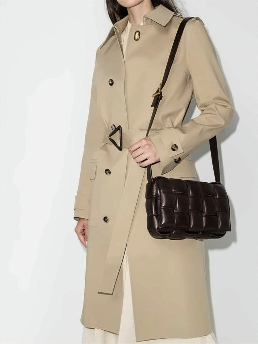 Padded Woven Shoulder Bag
