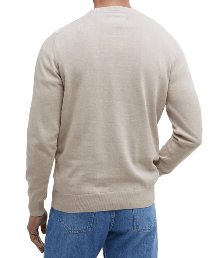 Tailored Pima Cotton Sweater With Brand Embroidery