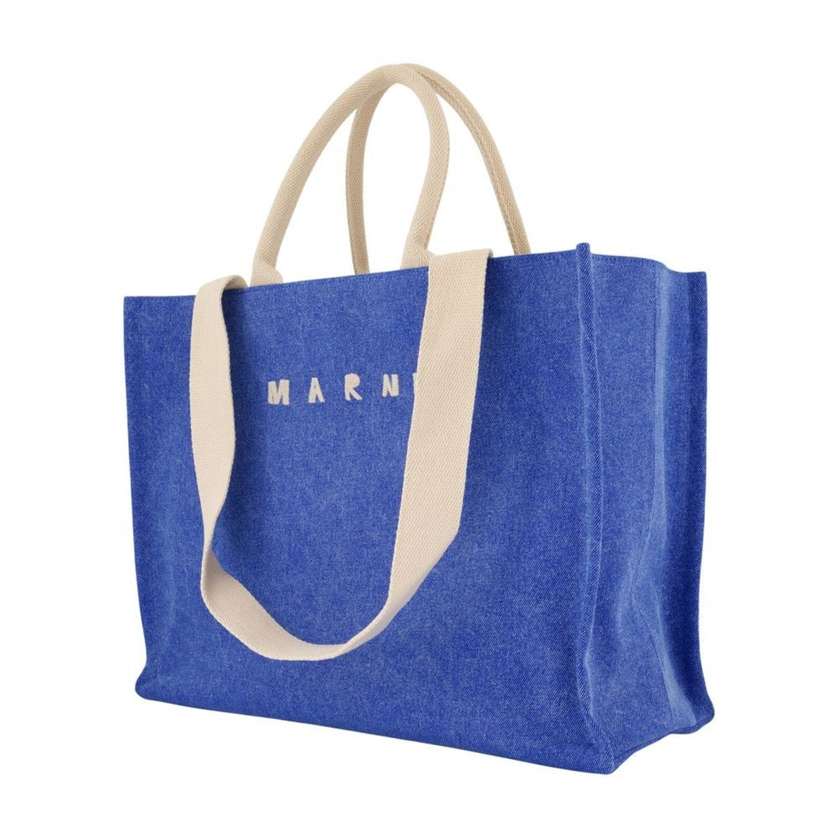 Large Shopper Bag - Cotton - Blue