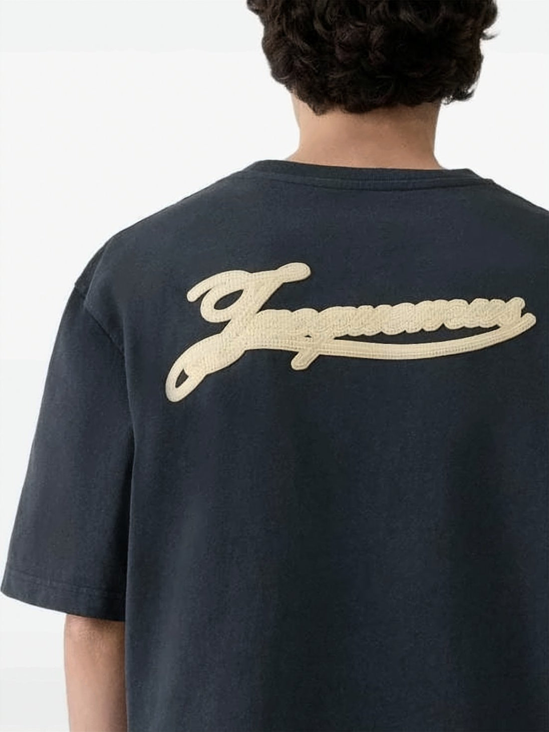 Relaxed Fit Black Cotton T-Shirt