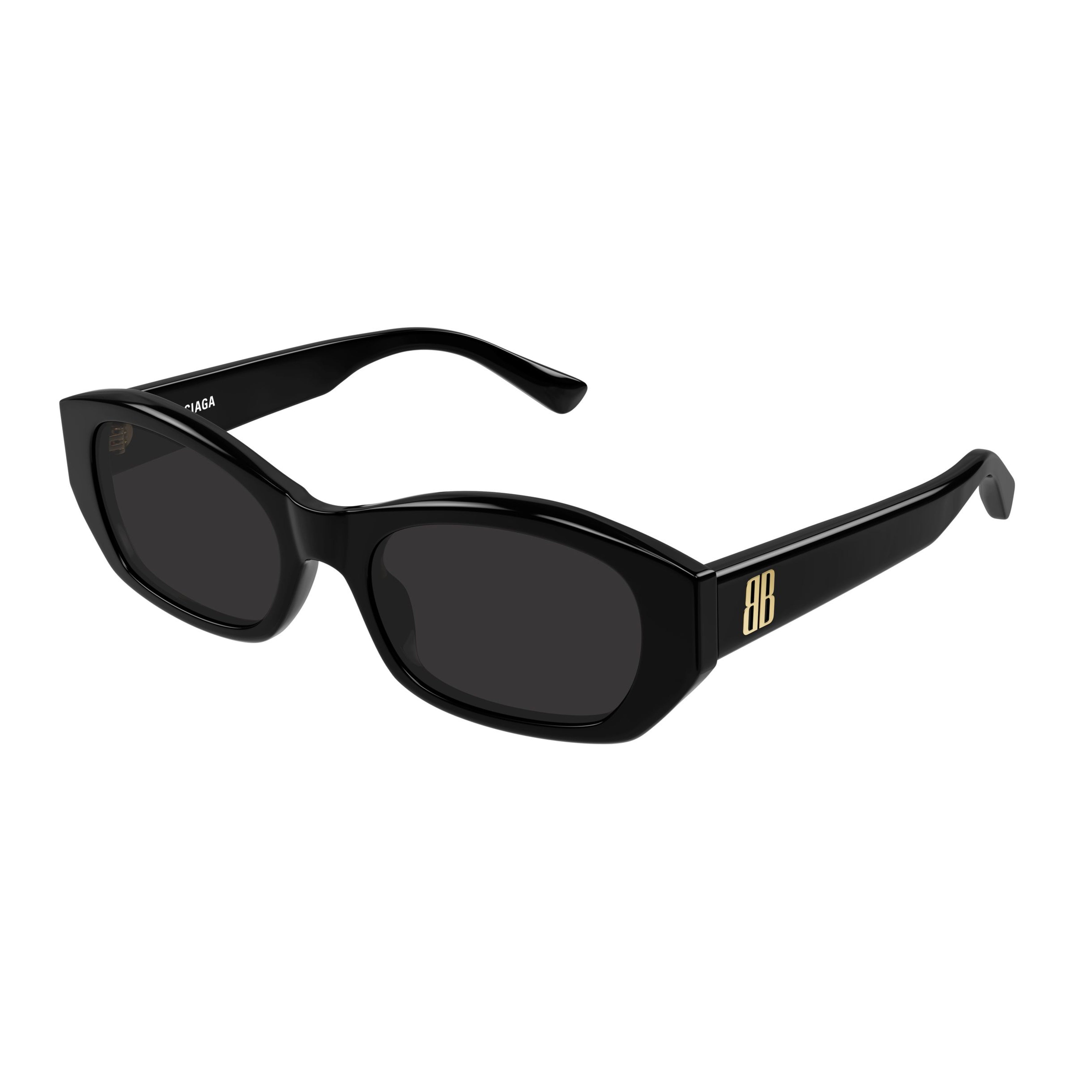 Rectangular Frame Sunglasses With Gold-Tone Logo Accent